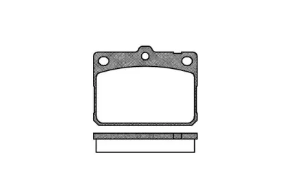 Комплект тормозных колодок, дисковый тормоз REMSA купить