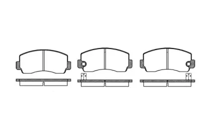 Комплект тормозных колодок, дисковый тормоз REMSA купить