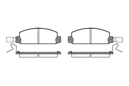 Комплект тормозных колодок, дисковый тормоз REMSA купить