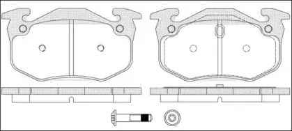Комплект тормозных колодок, дисковый тормоз REMSA купить