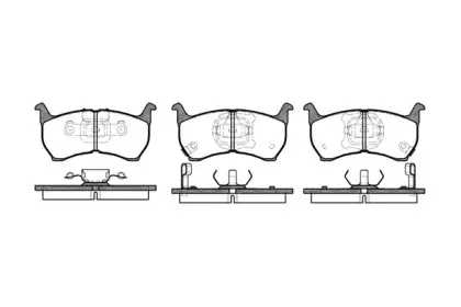 Комплект тормозных колодок, дисковый тормоз REMSA купить