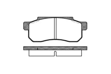 Комплект тормозных колодок, дисковый тормоз REMSA купить