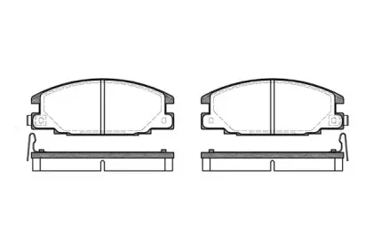 Комплект тормозных колодок, дисковый тормоз REMSA купить
