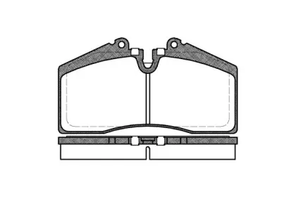Комплект тормозных колодок, дисковый тормоз REMSA купить