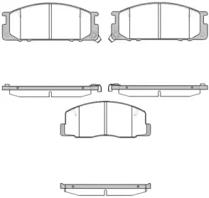 Комплект тормозных колодок, дисковый тормоз REMSA купить