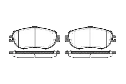Комплект тормозных колодок, дисковый тормоз REMSA купить