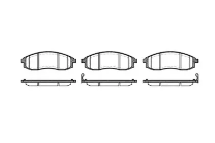 Комплект тормозных колодок, дисковый тормоз REMSA купить
