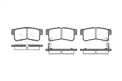 Комплект тормозных колодок, дисковый тормоз REMSA купить
