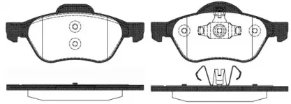 Колодки гальмівні дискові REMSA купить