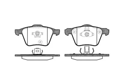Комплект тормозных колодок, дисковый тормоз REMSA купить