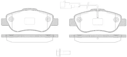 Комплект тормозных колодок, дисковый тормоз REMSA купить
