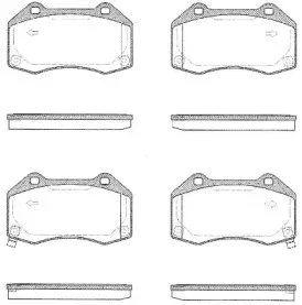 Комплект тормозных колодок, дисковый тормоз REMSA купить