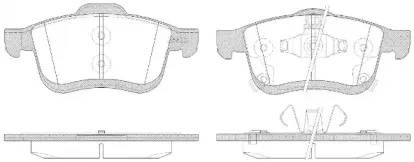 Колодки гальмівні дискові REMSA купить