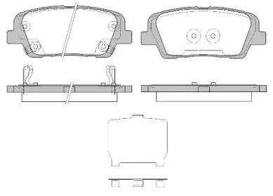 Комплект тормозных колодок, дисковый тормоз REMSA купить