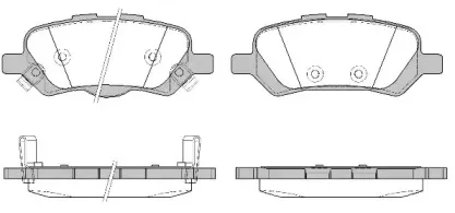 Комплект тормозных колодок, дисковый тормоз REMSA купить