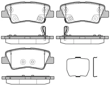 Комплект тормозных колодок, дисковый тормоз REMSA купить