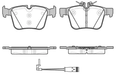 Комплект тормозных колодок, дисковый тормоз REMSA купить