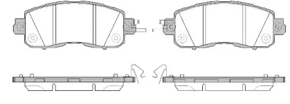 Колодки гальмівні дискові REMSA купить