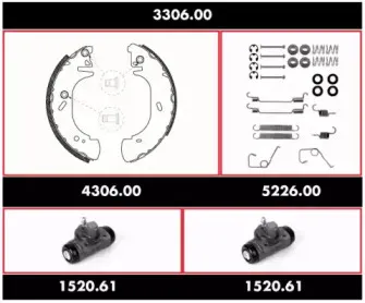 Комплект тормозов, барабанный тормозной механизм REMSA купить