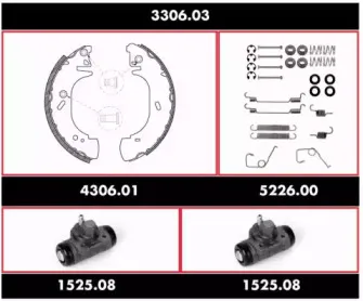 Комплект тормозов, барабанный тормозной механизм REMSA купить