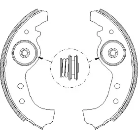 Комплект тормозных колодок REMSA купить