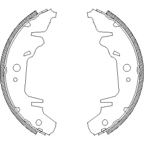 Колодки гальмівні барабанні REMSA купить