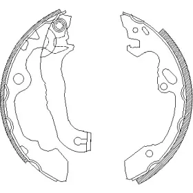 Комплект тормозных колодок REMSA купить