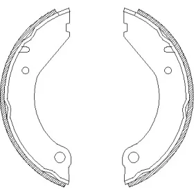 Комплект тормозных колодок, стояночная тормозная система REMSA купить