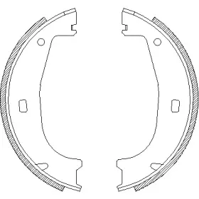 Комплект тормозных колодок, стояночная тормозная система REMSA купить