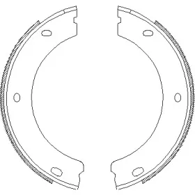 Комплект тормозных колодок, стояночная тормозная система REMSA купить