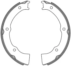 Комплект тормозных колодок, стояночная тормозная система REMSA купить