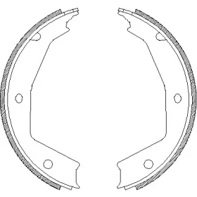 Комплект тормозных колодок, стояночная тормозная система REMSA купить