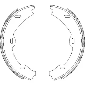 Комплект тормозных колодок, стояночная тормозная система REMSA купить