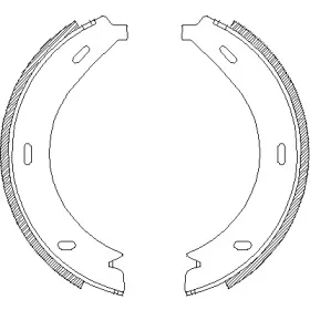 Комплект тормозных колодок, стояночная тормозная система REMSA купить
