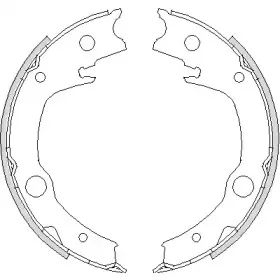 Комплект тормозных колодок, стояночная тормозная система REMSA купить