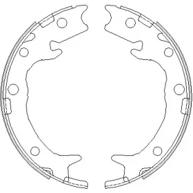 Комплект тормозных колодок, стояночная тормозная система REMSA купить