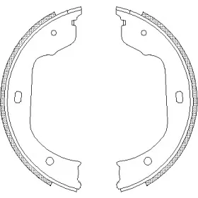 Комплект тормозных колодок, стояночная тормозная система REMSA купить