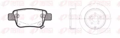 Комплект тормозов, дисковый тормозной механизм REMSA купить