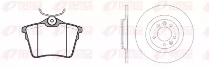Комплект тормозов, дисковый тормозной механизм REMSA купить