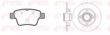 Комплект тормозов, дисковый тормозной механизм REMSA купить