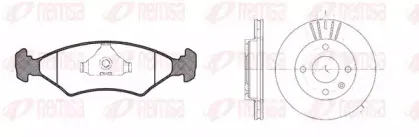 Комплект тормозов, дисковый тормозной механизм REMSA купить