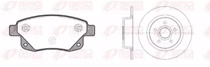Комплект: 2 диска+ 4 колодки гальмівних REMSA купить
