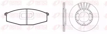 Комплект тормозов, дисковый тормозной механизм REMSA купить