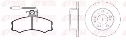 Комплект тормозов, дисковый тормозной механизм REMSA купить