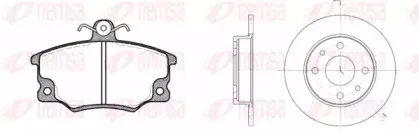 Комплект тормозов, дисковый тормозной механизм REMSA купить