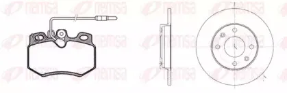 Комплект тормозов, дисковый тормозной механизм REMSA купить