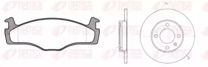 Комплект тормозов, дисковый тормозной механизм REMSA купить