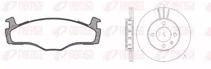 Комплект тормозов, дисковый тормозной механизм REMSA купить