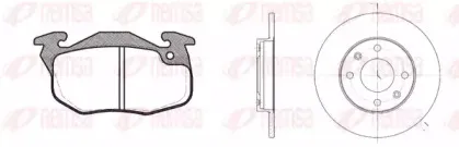 Комплект тормозов, дисковый тормозной механизм REMSA купить
