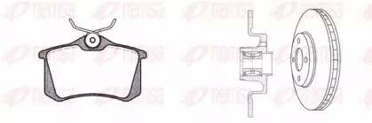 Комплект тормозов, дисковый тормозной механизм REMSA купить